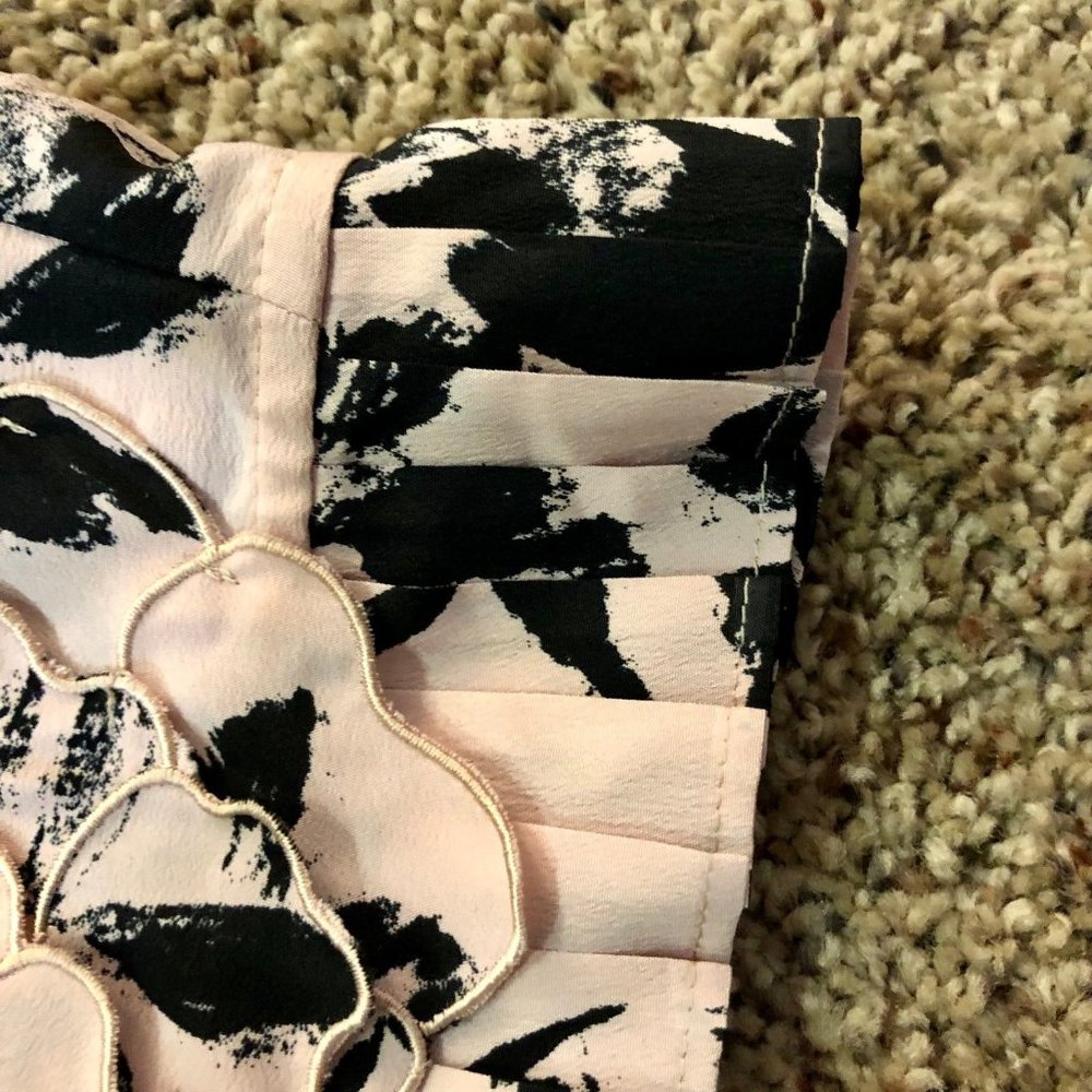 Elle Dress Womens M Used Floral Pink Black - Picture 10 of 12